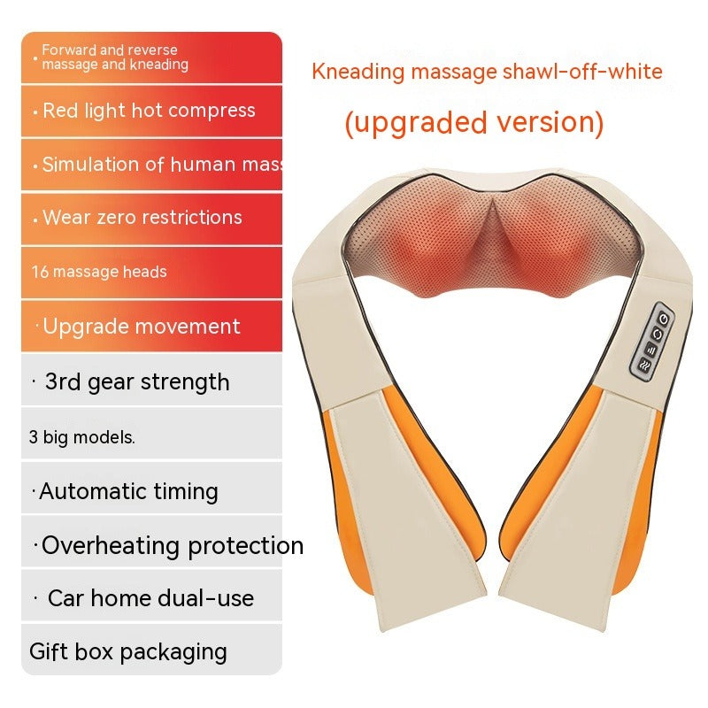 Electric Waist & Back Hot Compress Kneading Massager