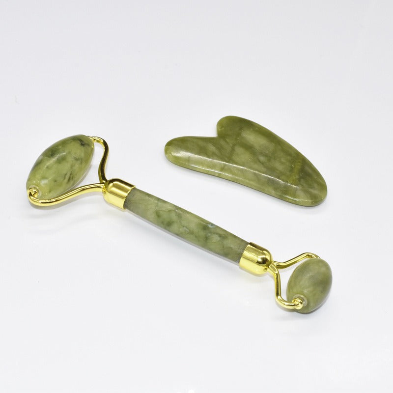 Simple Jade Roller & Gua Sha Facial Massager Set Axl Heart Heart shaped suit
