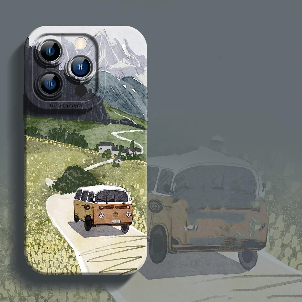 Liquid Silicone iPhone Case – Through The Forest Design Silicone Phone Case Axl