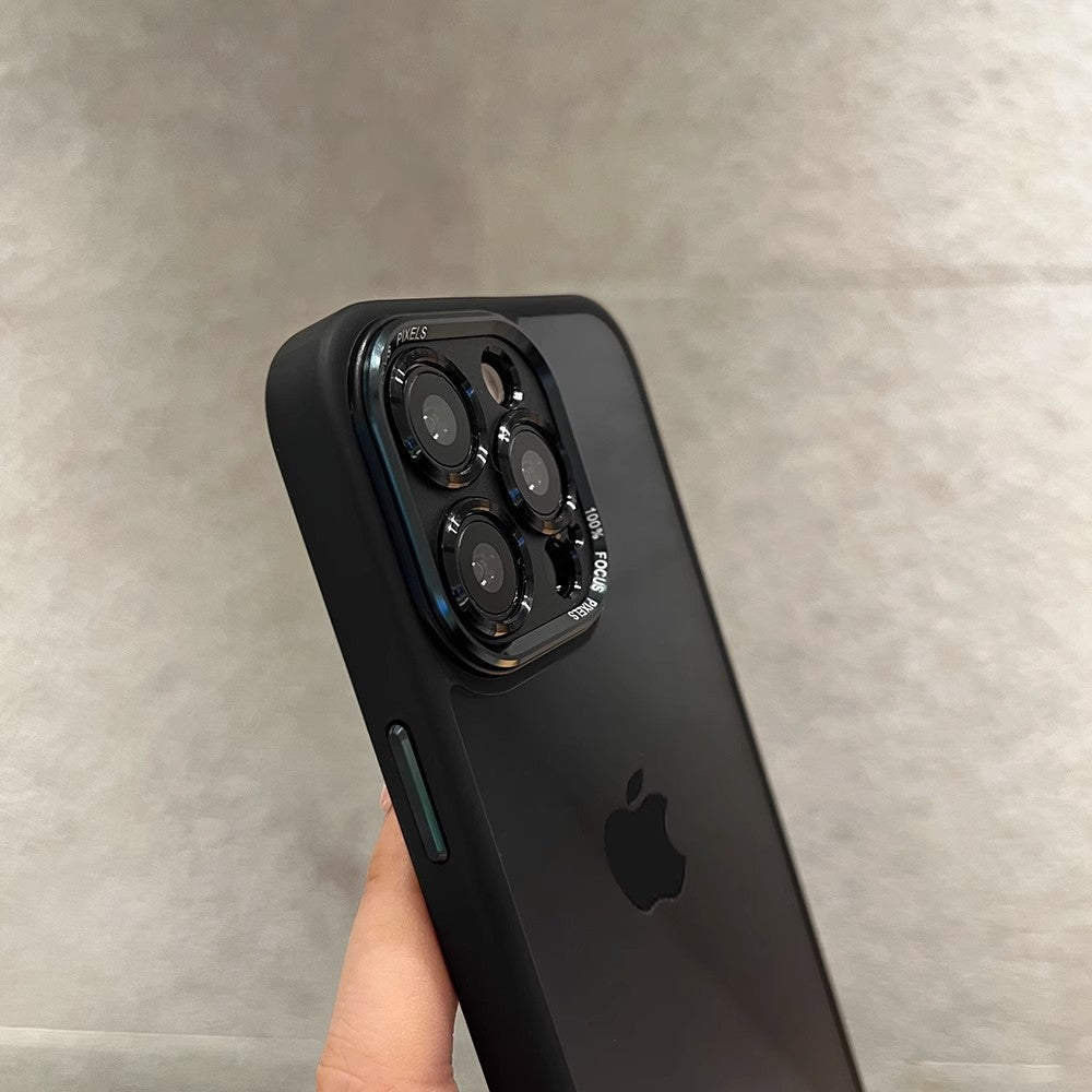 Metal Lens Transparent Magnetic Case for iPhone 15 Pro Max Axl