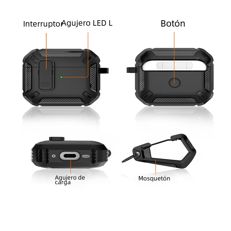 Dual-Color TPU Case for AirPods Pro 2 & 3 | Stylish Cover AirPods Protective Case Axl