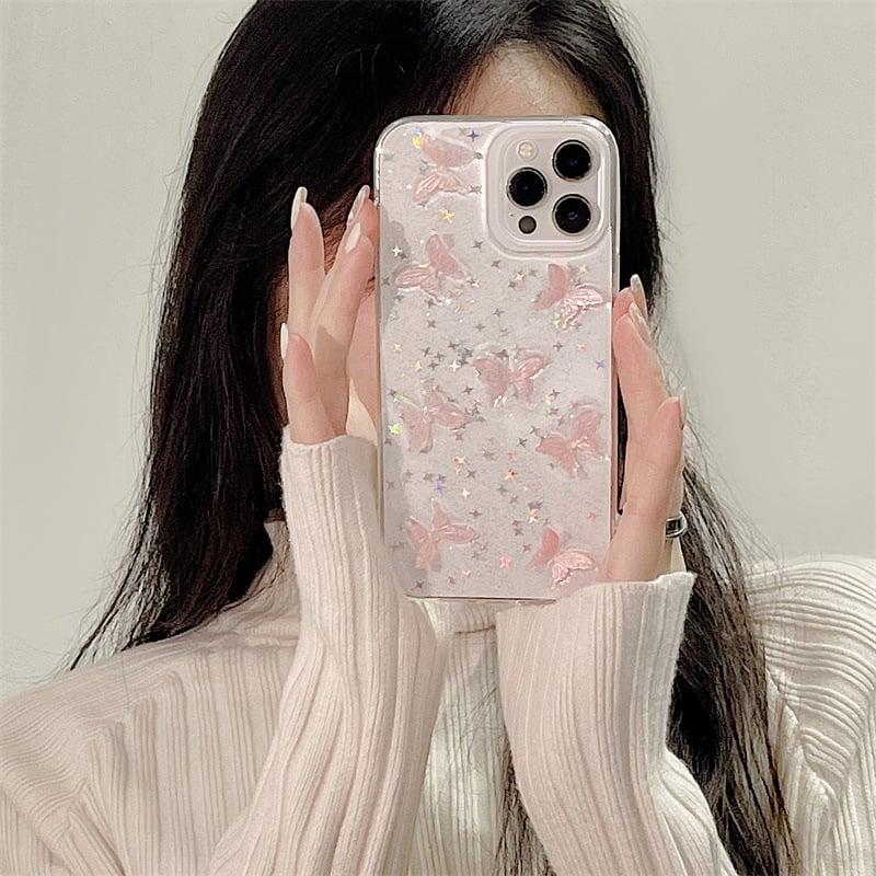 Bow Mobile Phone Case for iPhone 13 Pro Max Axl Photo Color / Iphone 11