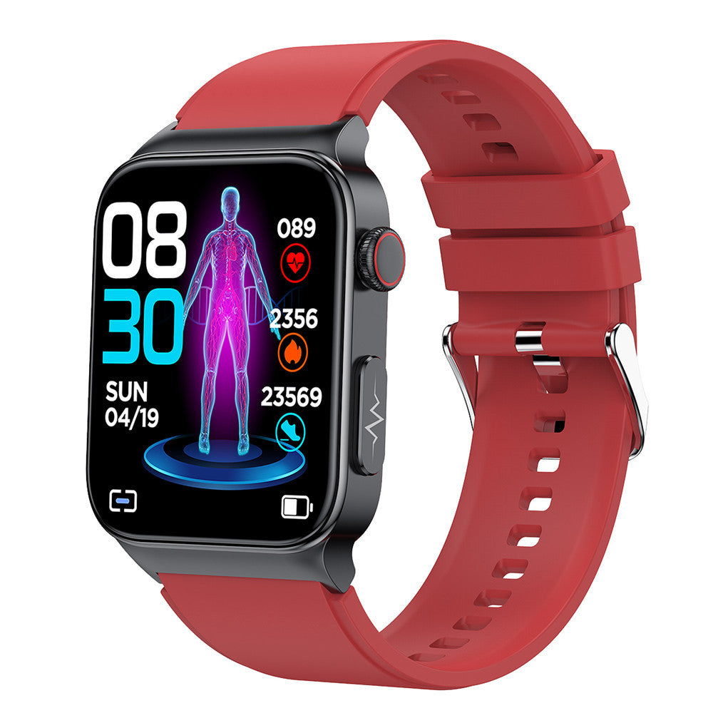 2023 New E500 Smart Watch with ECG Monitoring Axl Red glue