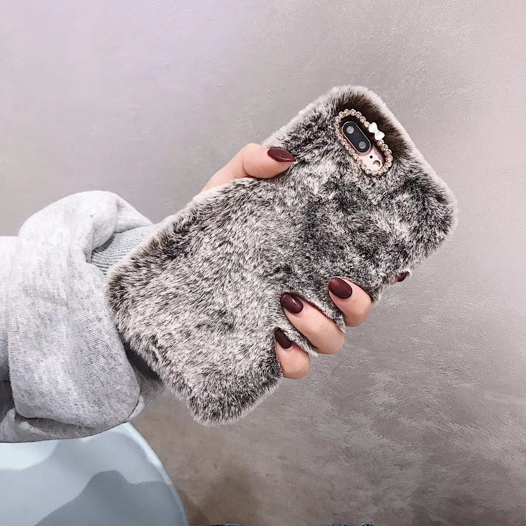 Luxury Plush Silicone iPhone Case – Soft Grip Cover | Axl Plush iPhone Case Axl brown / iPhone14promax