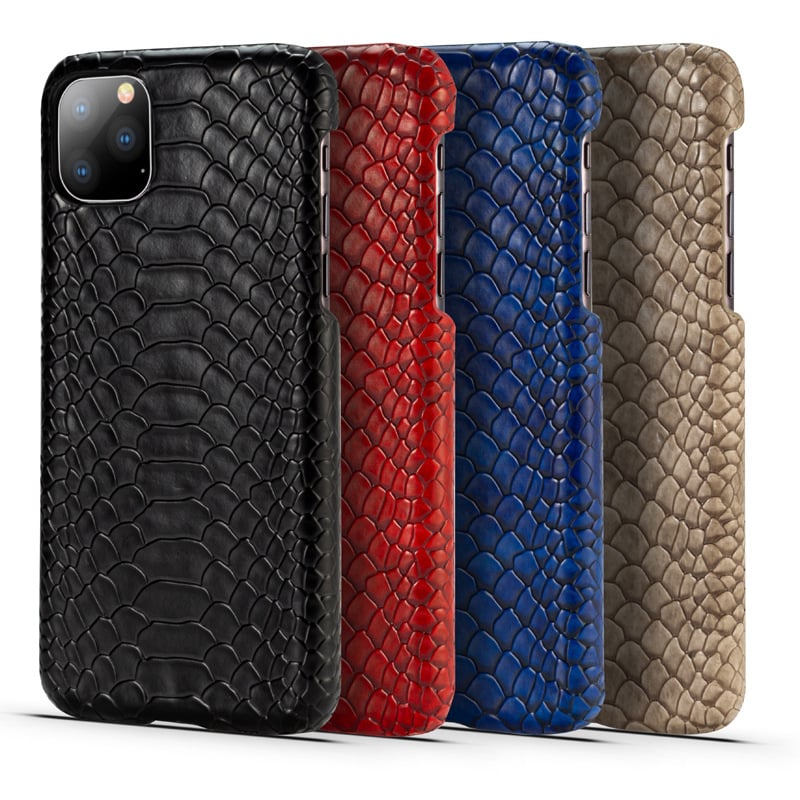 Snakeskin PU Leather iPhone Case – Stylish Protection Leather Phone Case Axl