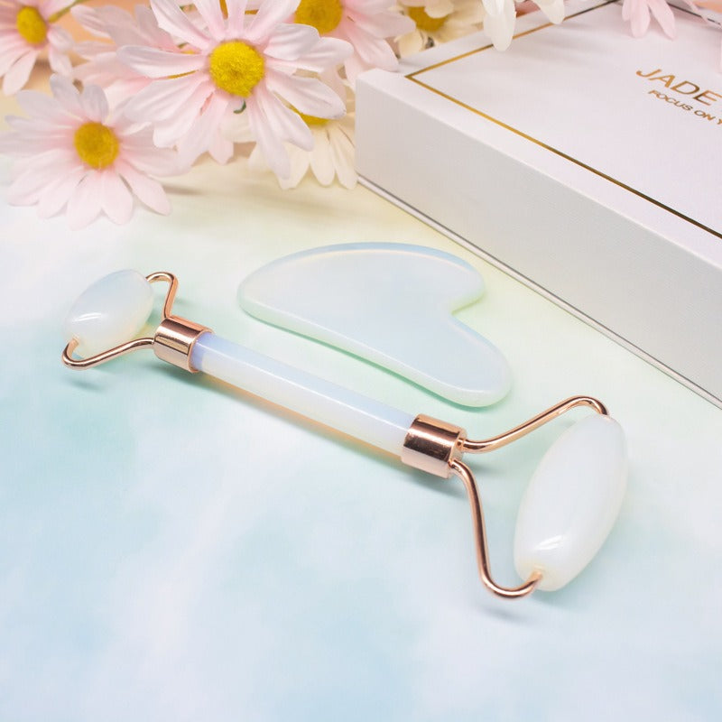 Face Opal Roller & Gua Sha Set Axl