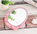 Portable Stand Mirror with Light and Wireless Charger Axl Girl powder
