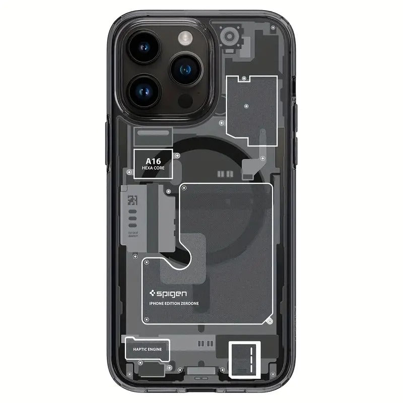 Transparent Acrylic Magnetic Phone Case for iPhone 14 Pro Axl