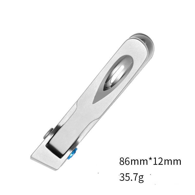 Stainless Steel Nail Clipper Axl Silver Oblique mouth