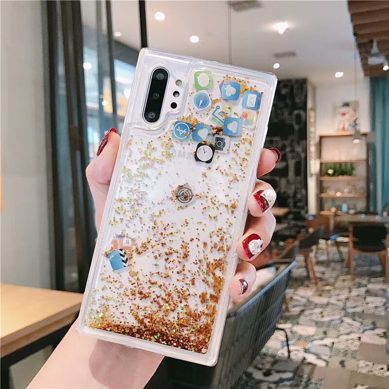 Icon Quicksand Phone Case Axl Gold / Note 10