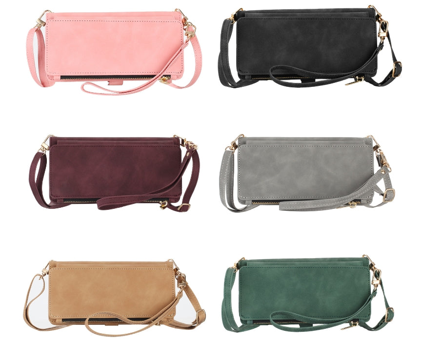 Flip Leather Messenger Bag Phone Case for Apple Devices Axl