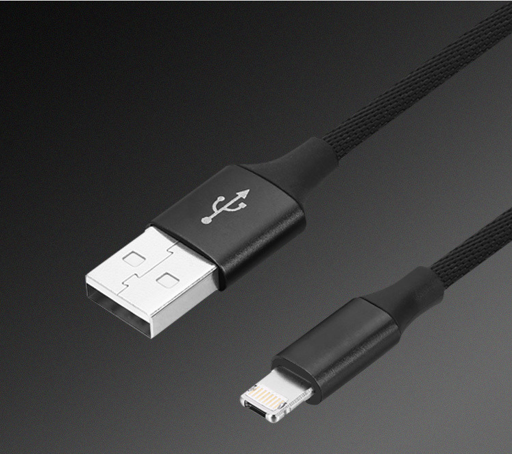 90-Degree USB Charging Cable for Apple & Android Axl