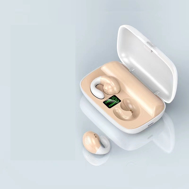S19 Bluetooth 5.3 Air Conduction Headset – HiFi Bass & IPX5 Air Conduction Headset Axl Apricot
