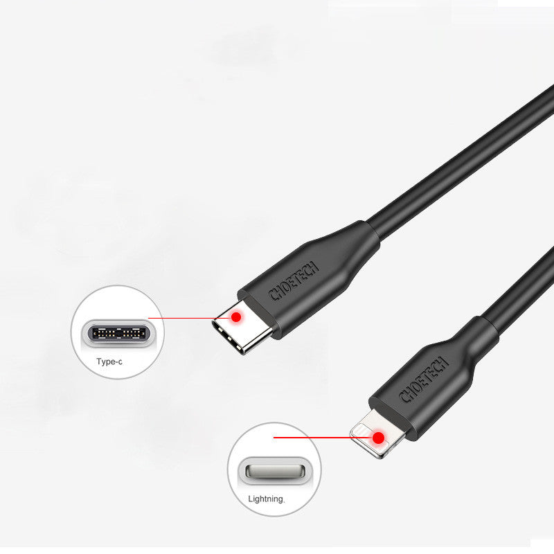 CHOETECH 2m USB-C to Lightning MFi Certified Cable Axl