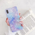Purple Shiny Shell Case for iPhone Xs/6s/7/8/11 Pro Axl Purple iPhone 6 6s
