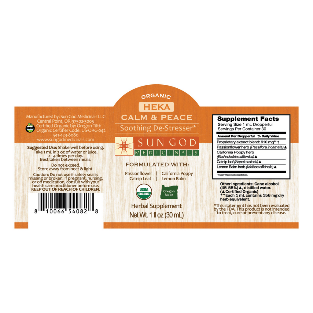 Heka Calm & Peace Herbal Tincture Axl