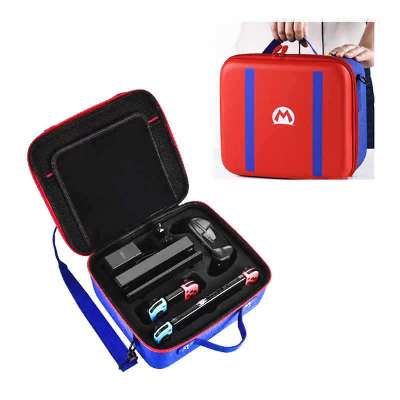 Switch Console Complete Accessory Set with Hard Case Axl Mario Big M full storage