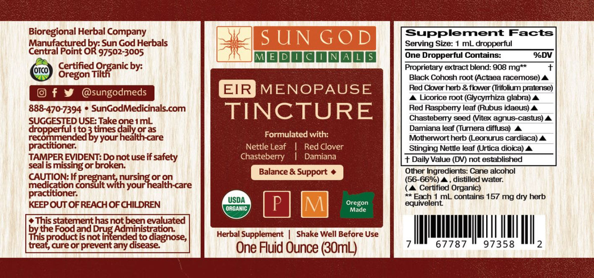 Eir Menopause Herbal Tincture Axl