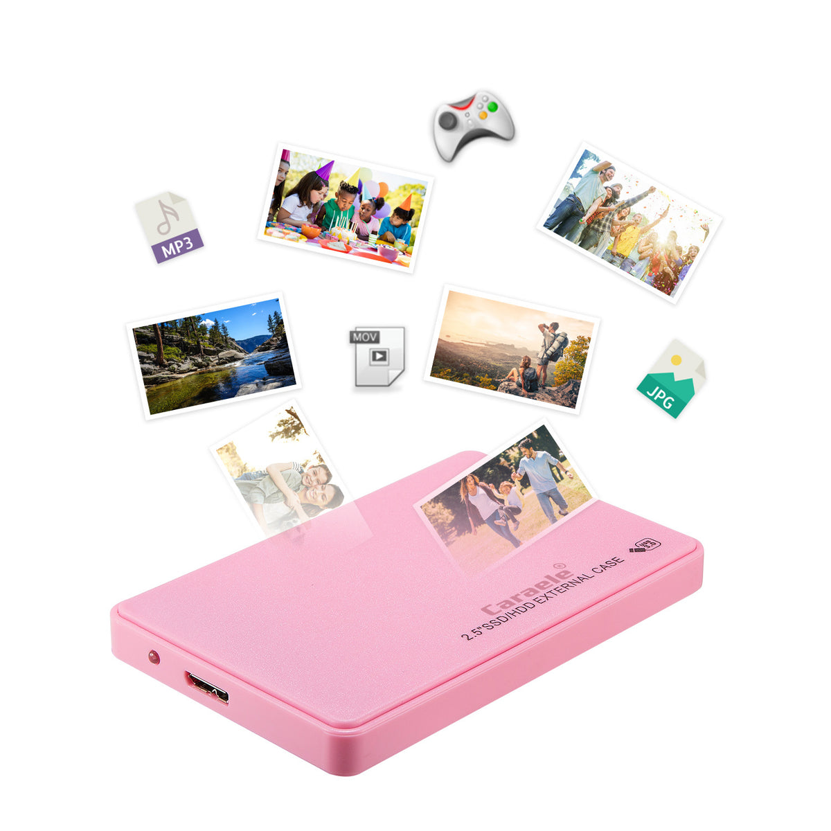Axl External Portable Hard Drive USB 3.0 – 500GB 1TB 2TB External Hard Drive Axl