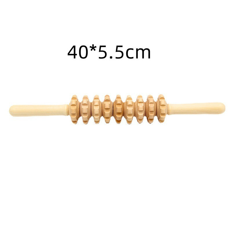 Wooden Anti-Cellulite Massage Roller Set Axl