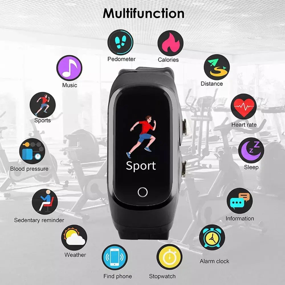 2-In-1 Smart Watch & Earbuds Fitness True Wireless Combo Axl