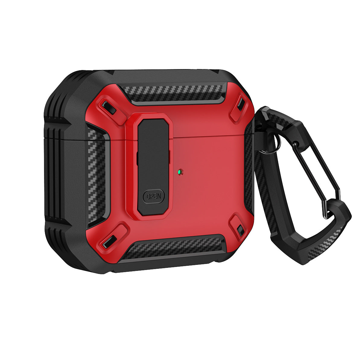 Dual-Color TPU Case for AirPods Pro 2 & 3 | Stylish Cover AirPods Protective Case Axl Black + red / Airpods3