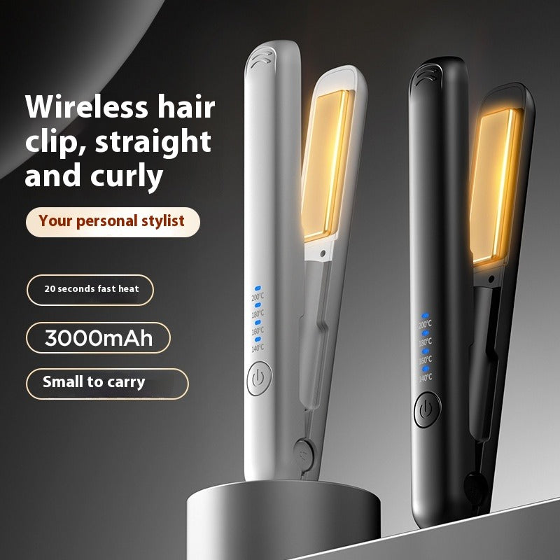 Wireless Rechargeable Hair Straightener & Curler Axl