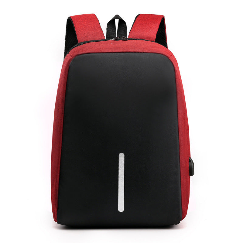 Fashion Anti-Theft Multi-Function USB Backpack for Men Axl Red 15 inches