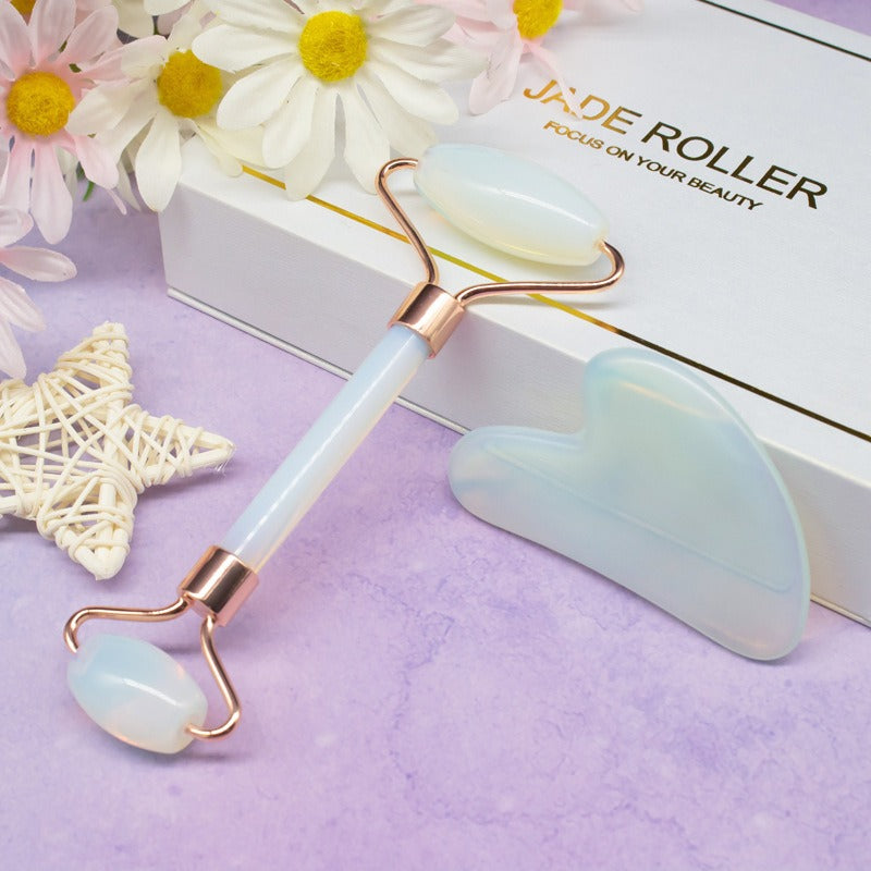 Face Opal Roller & Gua Sha Set Axl