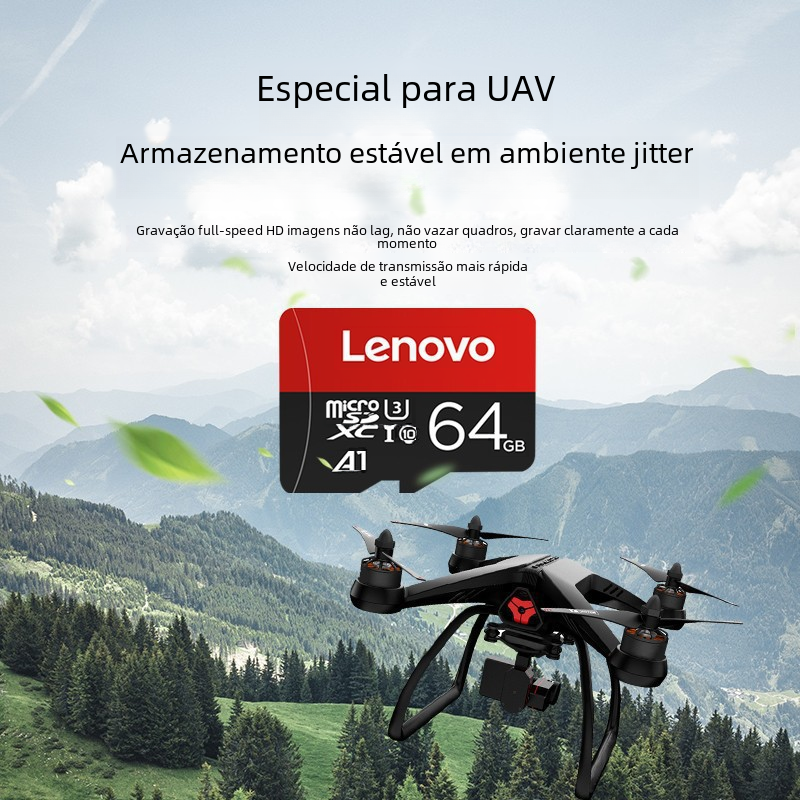 Lenovo TF MicroSD Card 16GB–512GB | Class 10 High-Speed MicroSD Memory Card Axl