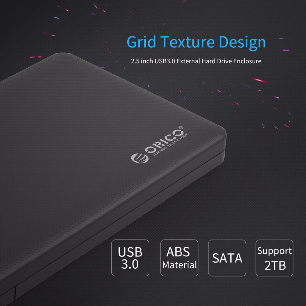 ORICO 2577U3 USB 3.0 2.5-Inch SATA SSD Enclosure Axl