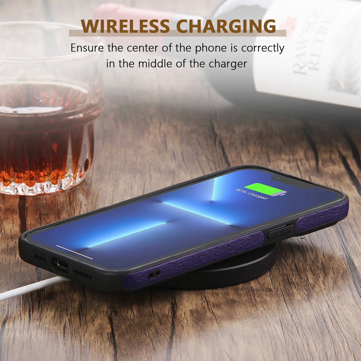 Ultra Thin Shockproof Leather Case for iPhone 15-11 Pro Axl