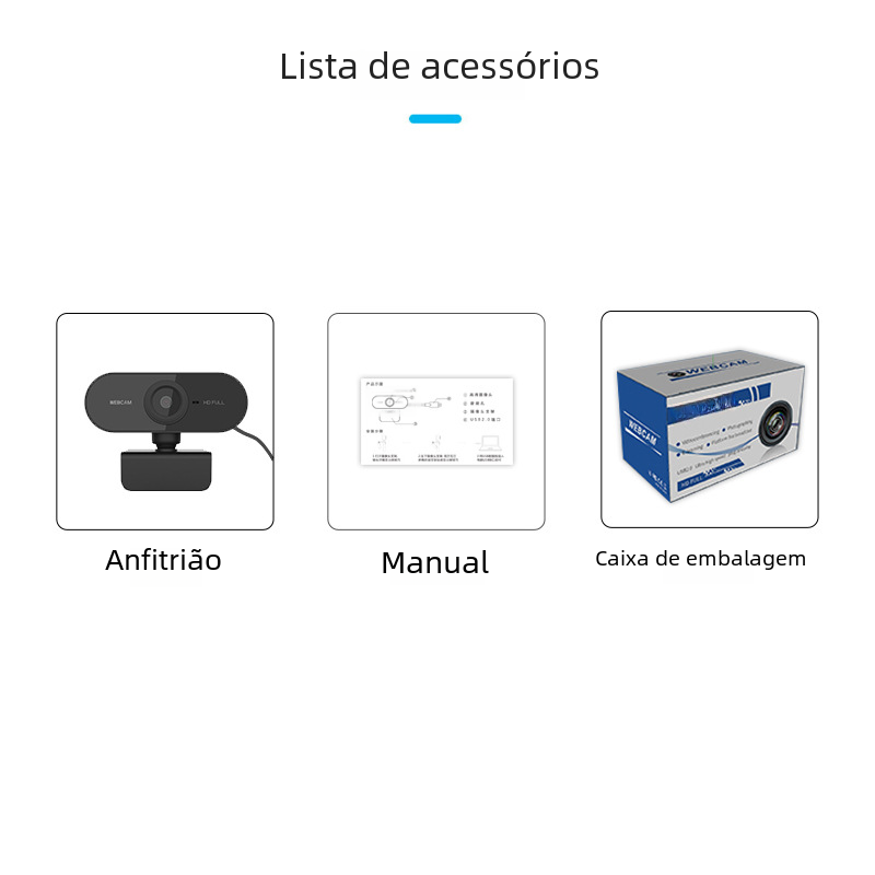 2K HD USB Webcam for Online Meetings and Streaming Axl
