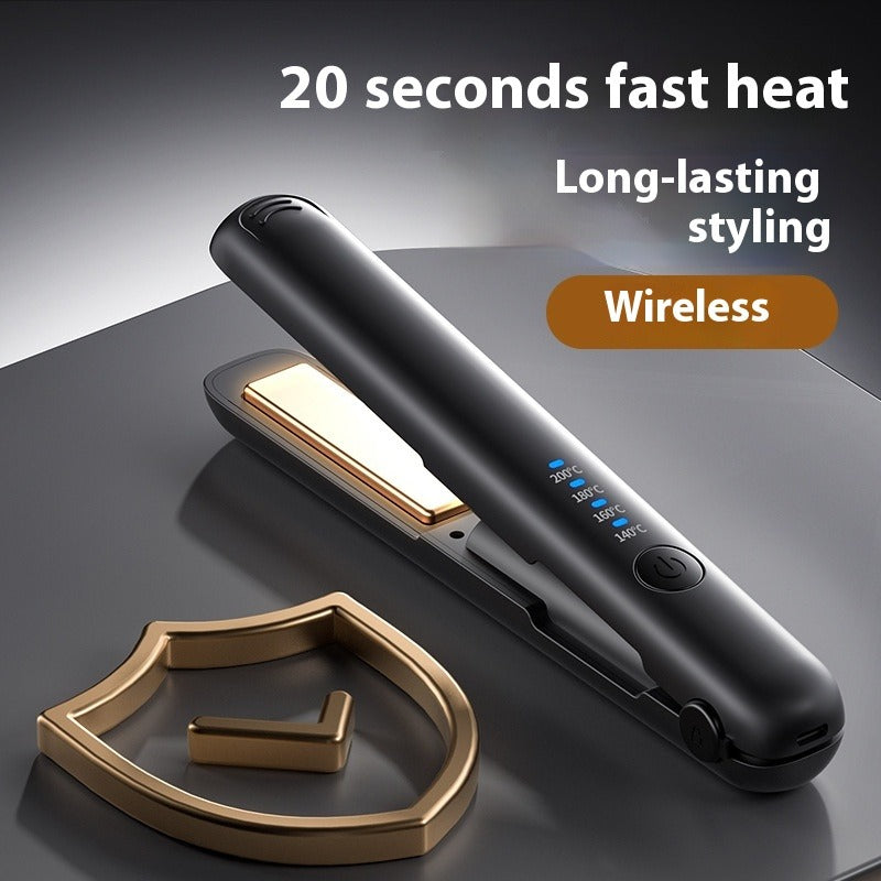 Wireless Rechargeable Hair Straightener & Curler Axl