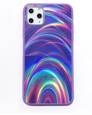 Rainbow Pattern Jelly Shell iPhone Case | TPU PC Acrylic