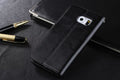 Genuine Leather Case with Lanyard for Samsung S6 Axl Black
