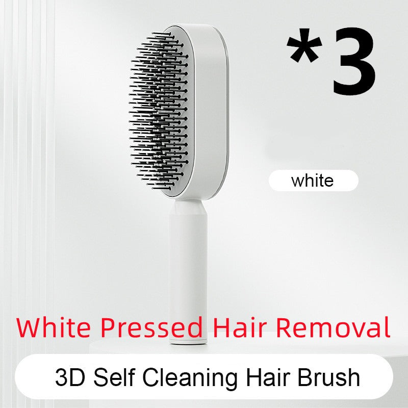 Self-Cleaning Anti-Static Hair Brush | Air Cushion Detangler