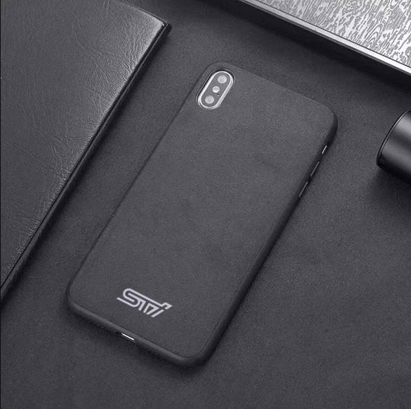 Suede Embroidered iPhone Case TPU Cover – XR & XS Max