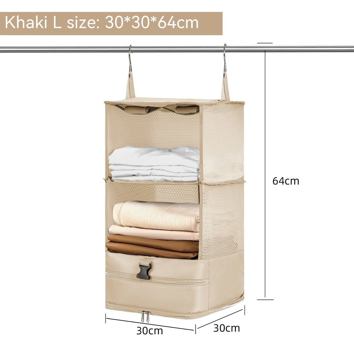 Outdoor Travel Hanging Storage Bag Axl Khaki L