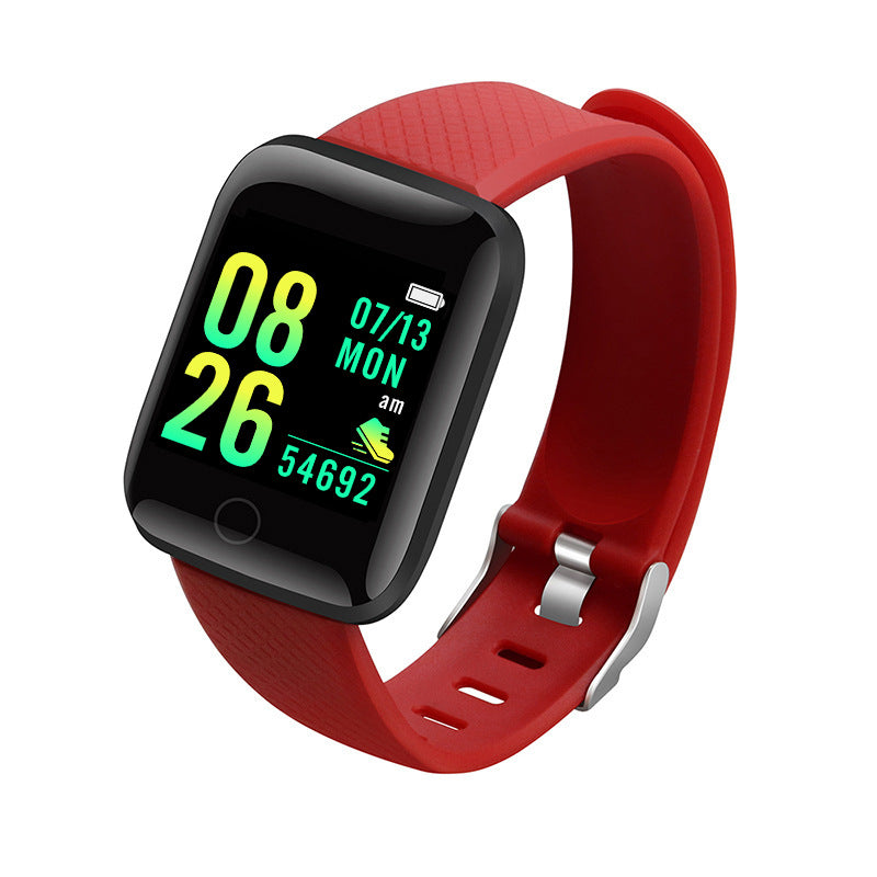 116Plus Smart Fitness Band – Color Screen & Bluetooth Smart Fitness Band Axl 116p-Red (Hryfine)