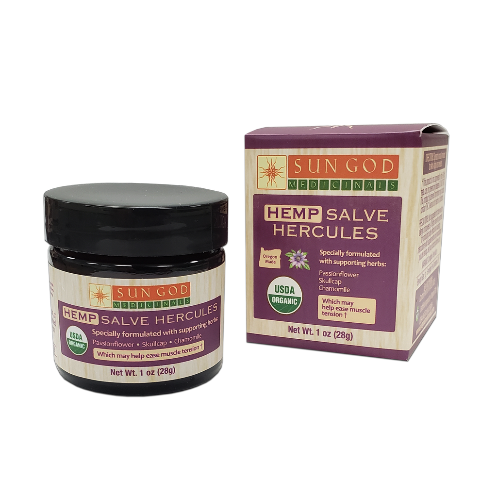 Organic Hercules Muscle Ease Hemp Salve Axl 1 oz