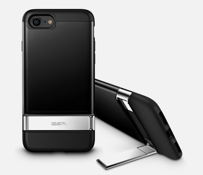 iPhone 7/8 Plus Dual-Layer Shockproof Case with Stand Axl Black iPhone 15