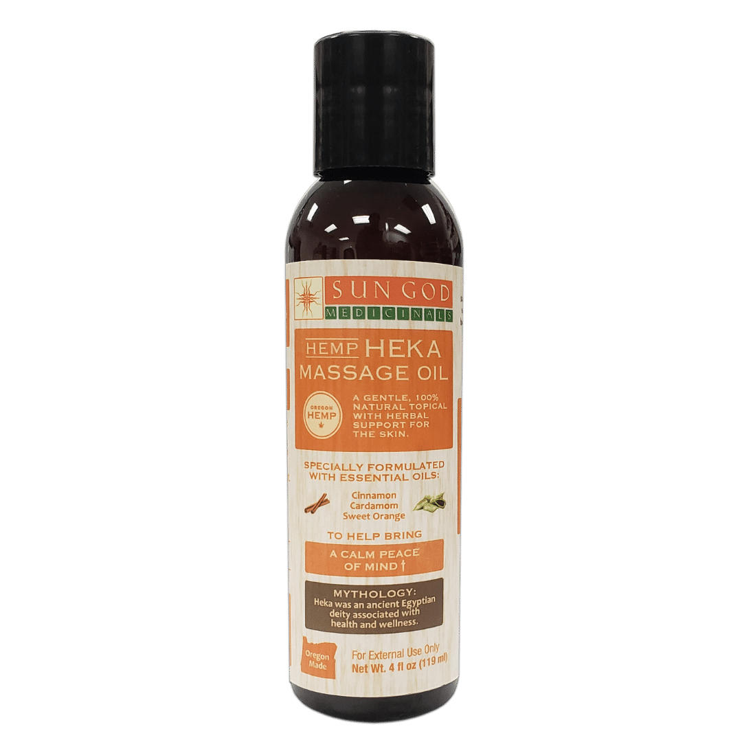 Heka Hemp Massage Oil - 4 oz. - Sale Axl