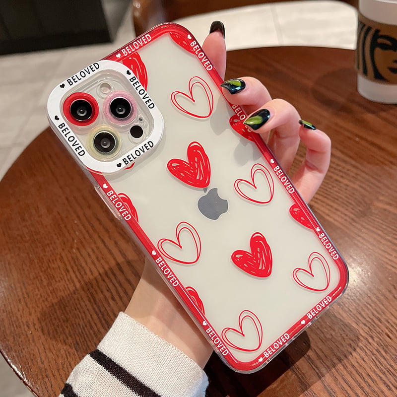 Transparent Protective Cover for Celebrity Vibrato Axl Red / iPhone 12Pro