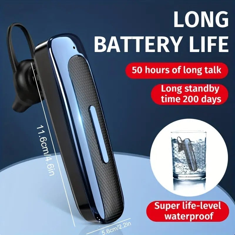 Axl E1 Bluetooth 5.0 Single In-Ear Wireless Headset – 20Hr Bluetooth Headset Axl