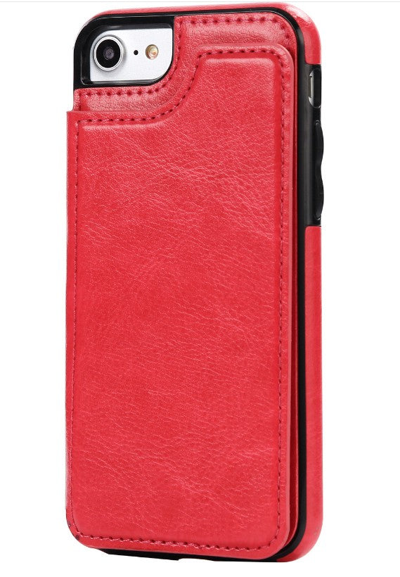 PU Leather Card Holder Flip Case – iPhone 8 & Samsung S8+
