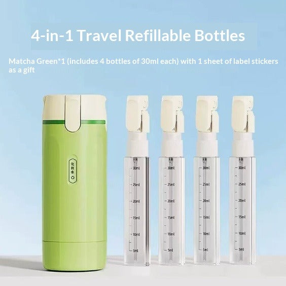 4-in-1 Travel Dispenser Bottles Leakproof Axl