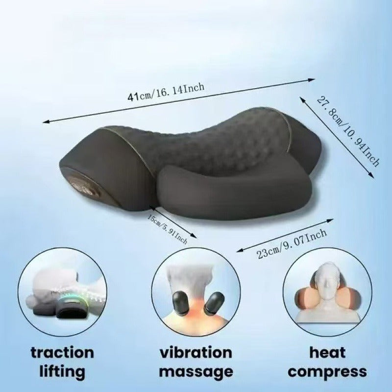 Memory Foam Cervical Pillow with Massage & Heat Axl