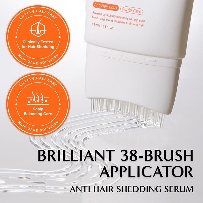 Hair Growth Serum with Built-in Massage Brush 100ml Axl