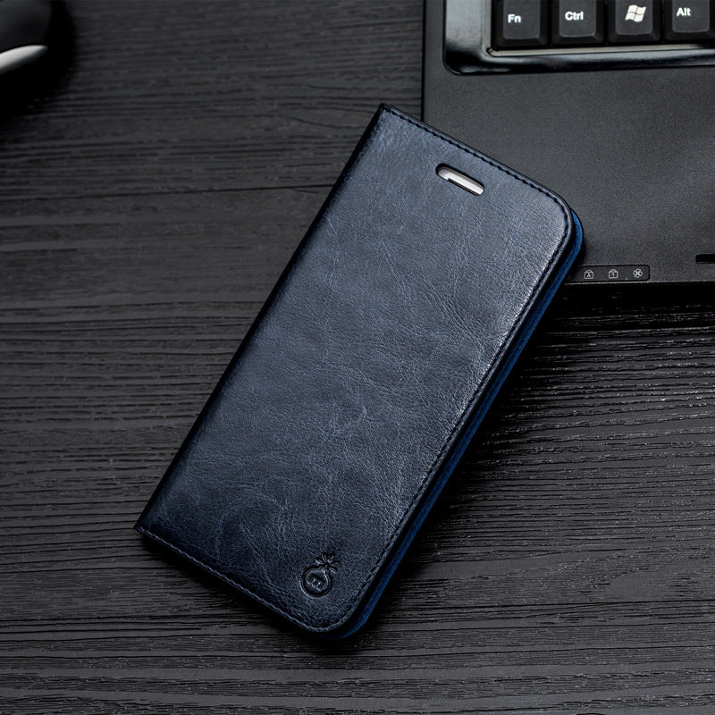 Leather Flip Holster Cover for Apple Phones Axl Blue / iPhone XS Max